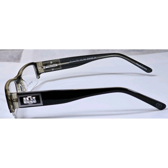 GIANNI PO PLATINUM  Women's Eyeglasses GP P05 51-18 135 black Italian Design New - Picture 4 of 14